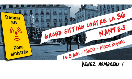 Samedi 8 juin à Nantes : Grand sitting contre la 5G