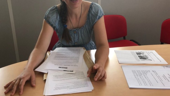 Maud Bigand, porte-parole du collectif «Touche pas à mon compteur 09»./ Photo Sa. BA.