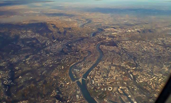 Lyon vue du ciel © P Laplace