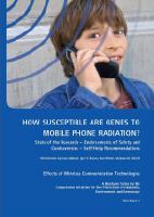 ETUDE : 'Comment réagissent les gènes au rayonnement de la téléphonie mobile ?' - 2009 ETUDE : 'Comment réagissent les gènes au rayonnement de la téléphonie mobile ?' - 2009