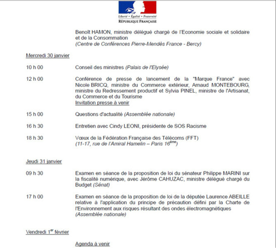 VIDEO : discours de soutien de Fleur Pellerin aux opérateurs de téléphonie mobile, la veille de l'examen d'une loi sur les antennes-relais : « demain, je dirai la vérité au lieu d'agiter des peur irrationnelles » - Fév. 2013 VIDEO : discours de soutien de Fleur Pellerin aux opérateurs de téléphonie mobile, la veille de l'examen d'une loi sur les antennes-relais : « demain, je dirai la vérité au lieu d'agiter des peur irrationnelles » - Fév. 2013