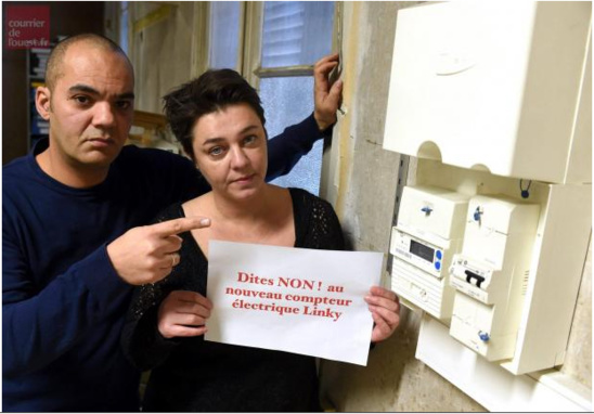 'Linky : le pouvoir de dire non' - Le Courrier de l'Ouest - 15/01/2016