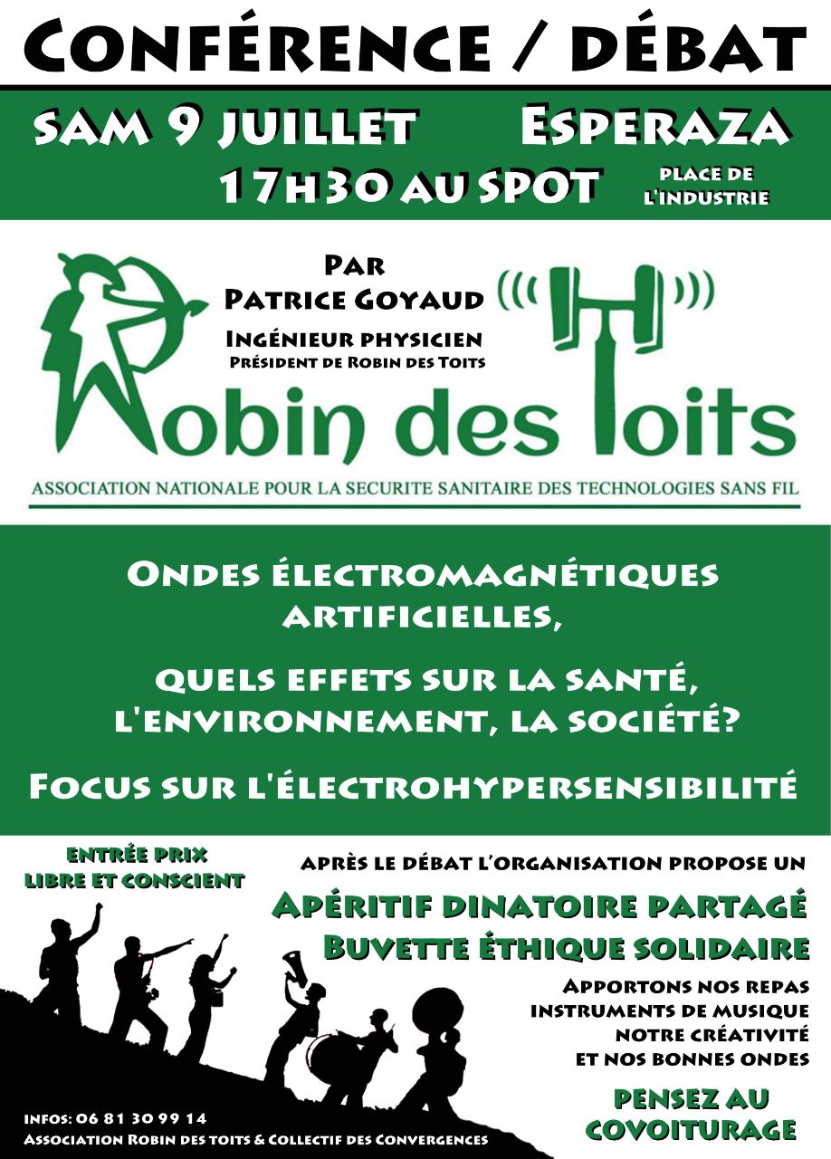 Conférence/débat à Esperaza (11) le samedi 9 juillet 17h30