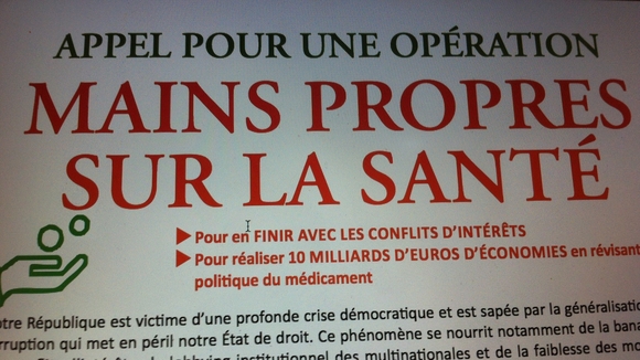 Pétition du syndicat de la médecine génrale (SMG) : 'Pour en finir avec les conflits d’intérêts dans la santé' - 27/01/2015