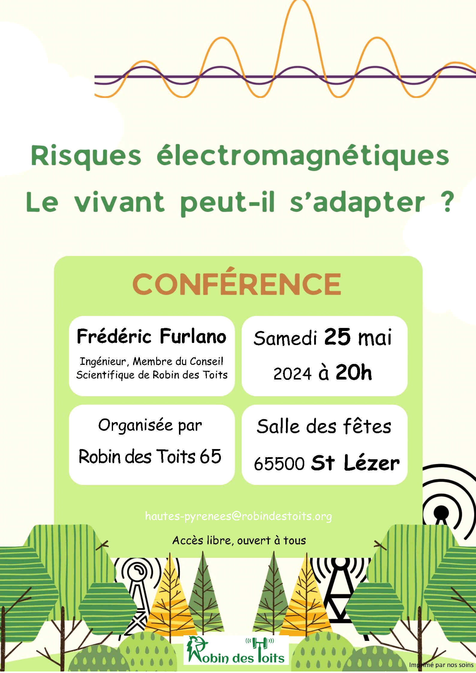 Conférence à St Lézer le samedi 25 mai 2024 à 20h00